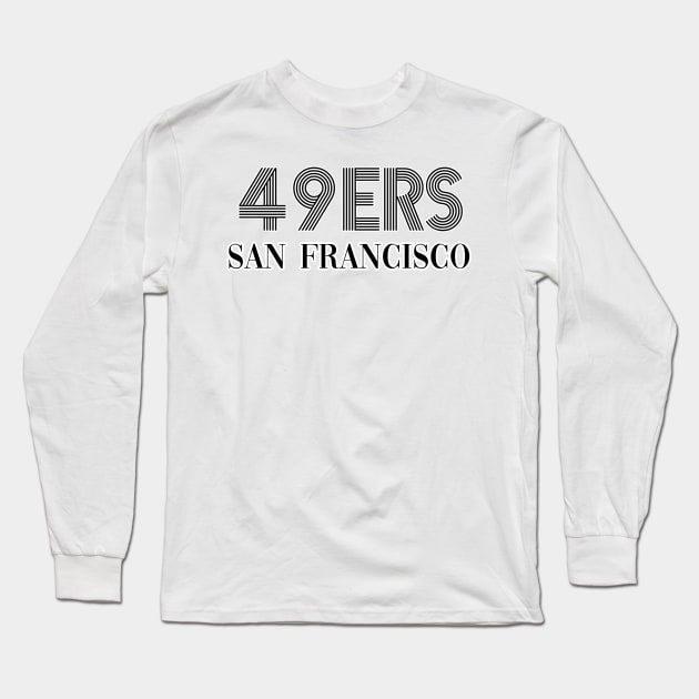 49ers Long Sleeve T-Shirt by Light Up Glow 